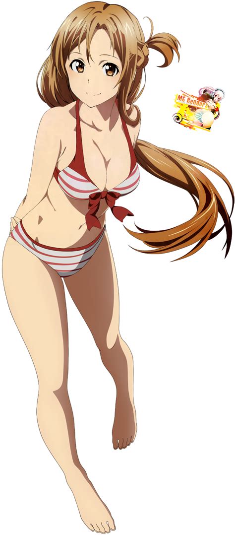 Sword Art Online Yuuki Asuna Render 20 Ecchi Bikini