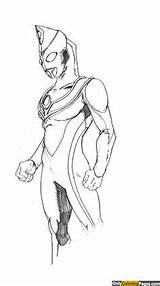 Ultraman Coloring Dyna Onore Otaku Gaia Tiga Onlycoloringpages sketch template