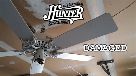 hunter original ceiling fan damaged youtube