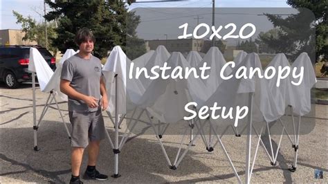 instant canopy  setup  person impact canopy brand youtube