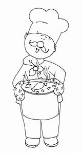 Coloring Pages Para Chef Soup Colorir Preschool Atividades Clip Stamps Imprimir Helpers Community Infantil Chicken Digi Desenhos تلوين Pintura المهن sketch template