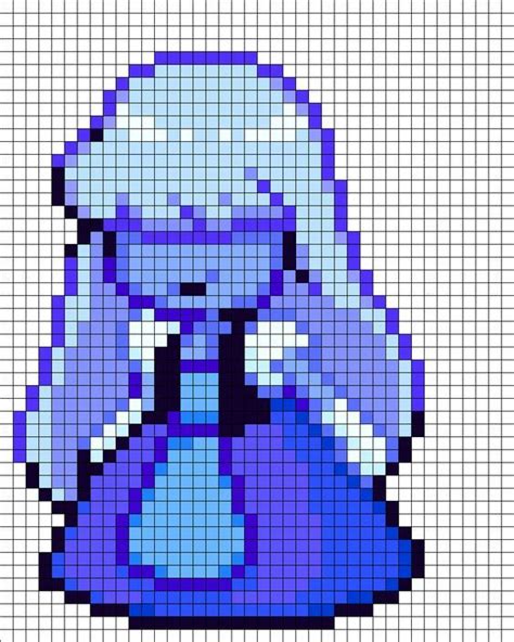 Sapphire Steven Universe Perler Bead Pattern Pixel