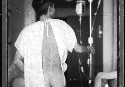 mark morrisroe untitled self portrait in hospital gown ca 1989