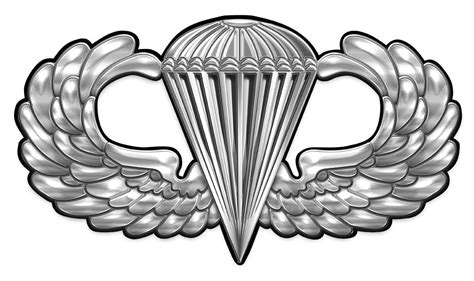 army airborne basic parachutist badge  metal sign