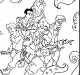 Ghostbusters Coloring Pages Ecto Printable Real Template sketch template
