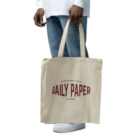 daily paper youth tote bag asphaltgold