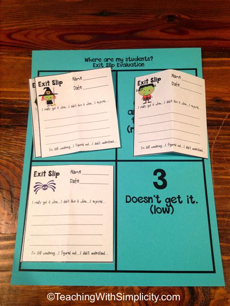 exit slips ~ the how and the why exit slip teaching classroom teaching