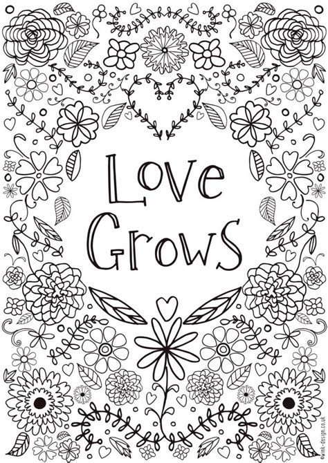 printable love coloring pages  adults everfreecoloringcom