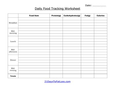 printable daily food intake chart  printable work vrogueco