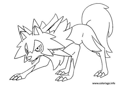 pokemon lycanroc dusk form coloring pages tripafethna