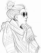 Coloring Pages Fashion Printable Girls Kids Comments Adults sketch template
