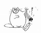 Cat Digi Fat Stinky Stamp Fish Digital Stamps Au Coloring Pages Colouring Drawings Printable sketch template