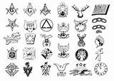 Masonic Emblems Masonry Fraternal sketch template