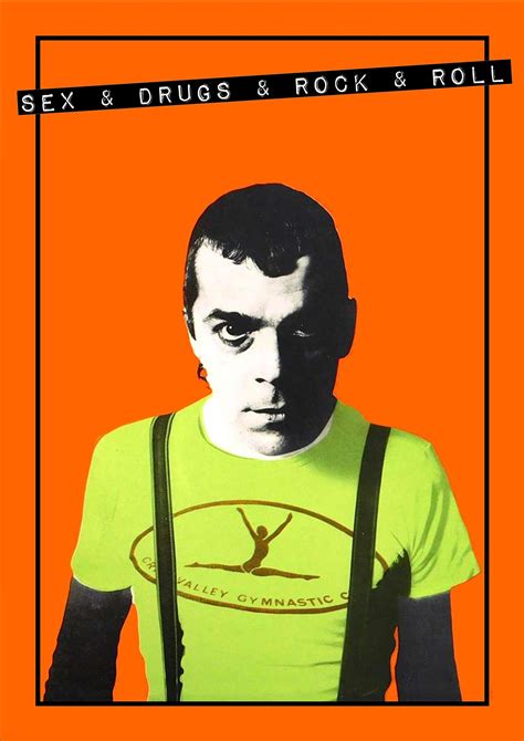 Ian Dury Sex And Drugs And Rock And Roll Punk A4 Art Etsy