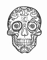Coloring Skull Dead Pages Pdf Printable Sheet Muertos Dia Los Coloringcafe Button Prints Standard Below Print Click sketch template