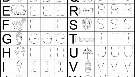 capital  small letter tracing worksheet  printable worksheets