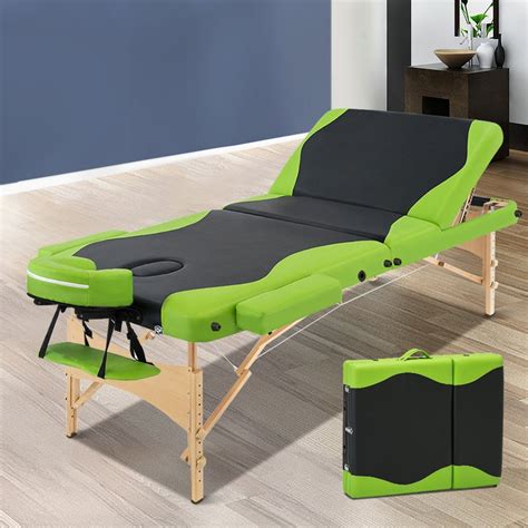 zenses cm wooden portable massage table  fold beauty therapy bed