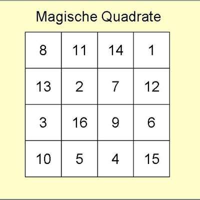 magische quadrate memrise