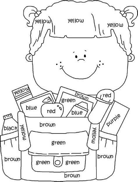 coloring pages  english learners