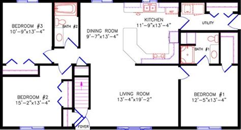 waupaca floor plans ranch corner tub garage entry kitchen utilities ranch style home