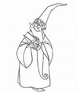 Merlin Coloring Pages Disney Sword Stone Mago Clipart Enchanteur La Streghe Coloriage Con Kids Colorare Da Maghi Characters Book Colorear sketch template