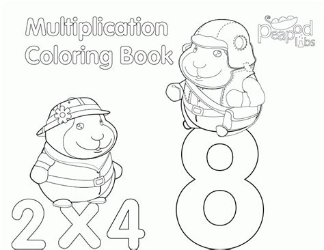 multiplication coloring pages coloring home