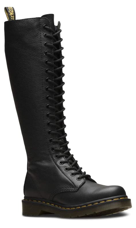 dr martens womens  eye virginia boots knee high leather boots womens mid calf boots