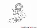 Coloring Sheets Goatling Printable Girl Sheet Title sketch template