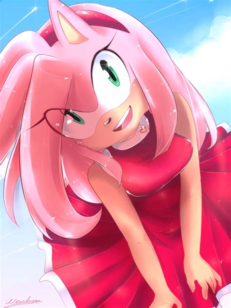 amy rose by klaudy na on deviantart