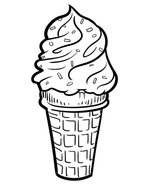 ice cream printable coloring page  printable coloring pages