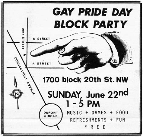 vintage gay on twitter gay pride block party washington dc 1975