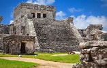 Afbeeldingsresultaten voor Tulum Pyramids. Grootte: 157 x 100. Bron: www.shoreexcursionsgroup.com