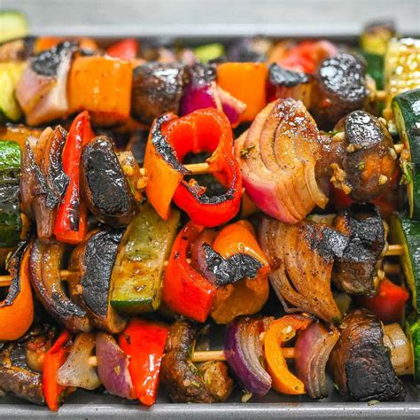 simple vegetable skewers eat  vegan