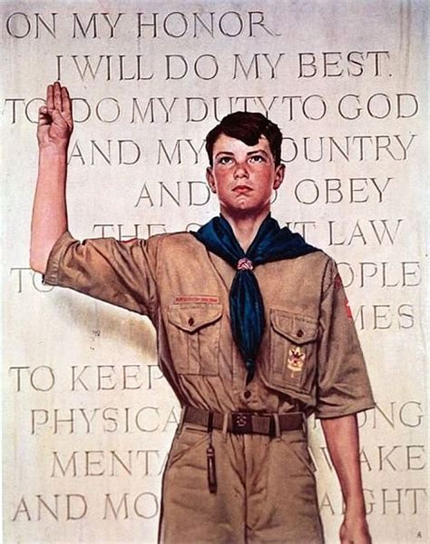 norman rockwell illustrated  values   boy scouts  america masslivecom