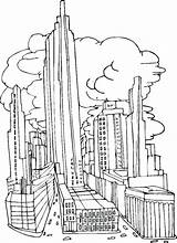 Skyline Coloring Pages Chicago Printable Getcolorings sketch template