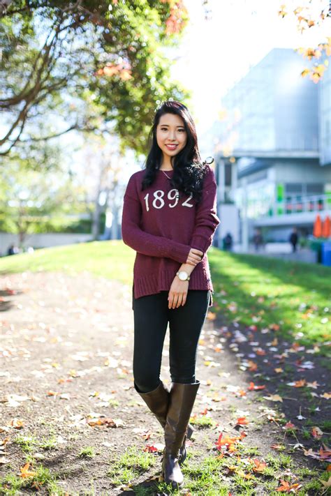 ally gong sf ryan chua ootd abercrombie maroon girl with the blog
