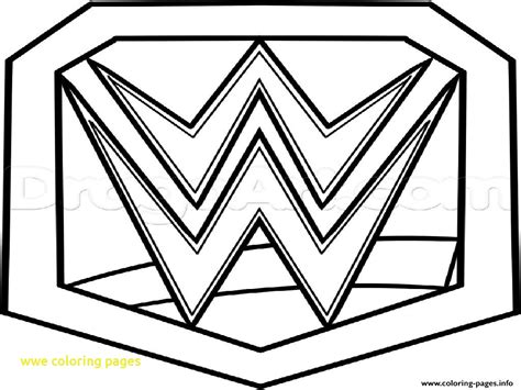 wwe logo coloring pages  getcoloringscom  printable colorings