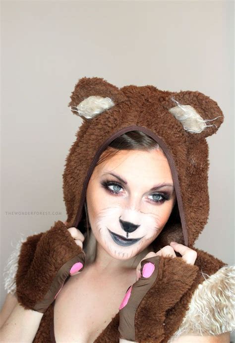 cute bear makeup tutorial for halloween bear makeup halloween makeup