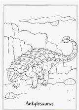 Ankylosaurus Legendary sketch template
