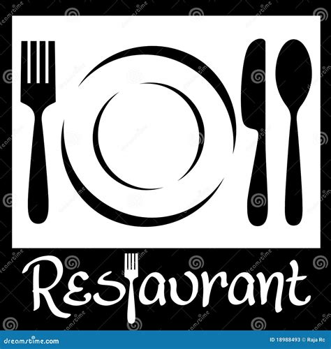 restaurant logo stock illustration image  card lunch