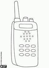 Walkie Talkie Coloring Pages Communication System sketch template