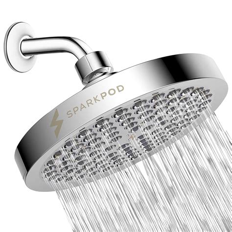 Sparkpod Shower Head High Pressure Rain Luxury Modern Chrome Look