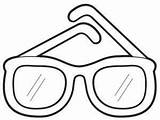Gafas Lentes Letra Sobres Recortar óculos Pintarcolorear Childrencoloring Marcadores Helvania sketch template