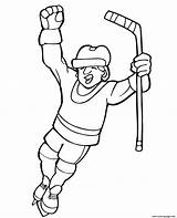 Hockey Coloring Player Pages Drawing Winner Printable Kids Books Book Print Getdrawings Choose Board Popular sketch template