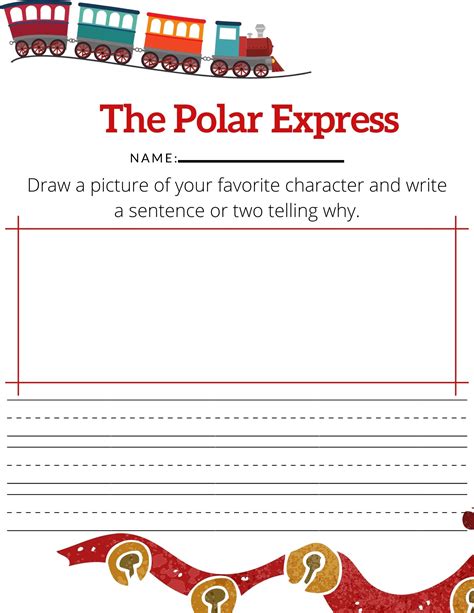 polar express printables printable templates