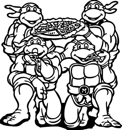 ninja turtles coloring page coloring pages