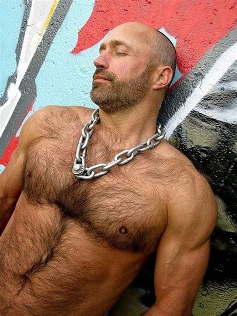 Beard In Chains Hairy Chested Men Scruffy Men