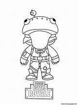 Coloring Fortnite Mini Pages Frog Printable Print sketch template