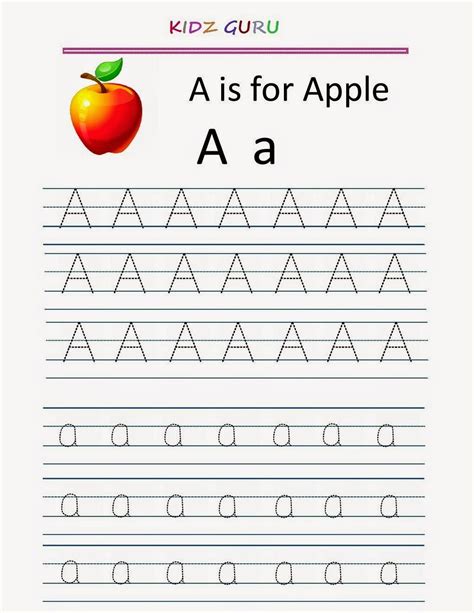 preschool worksheets alphabet tracing letter