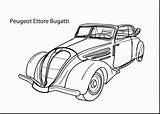 Coloring Pages Car Bugatti Muscle Cars Printable Kids Print Convertible Super Cool Simple Mercedes Classic Peugeot Getcolorings Color Antique Ettore sketch template
